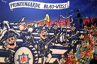 FeldlagerDdorf 2024-01-19 20  Zum Feldlager in die Landeshauptstadt - „En den Canon“ hatte die Prinzengarde der Stadt Düsseldorf „Blau-Weiss“ e.V. 1927, die Leibgarde der Prinzessin Venetia zum Feldlager geladen. : DVPJ, Matthias I, Leonardo I., Prinz Karneval, Prinz, Prinzessin Milen aI., Hofmarschälle, Pagen, Paginnen, HDK, Duisburg, Karneval, Helau, Tollität, Event, Session 2023, Session 2024, HDK, Duisburg, Hauptausschuss