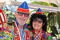 Teneriffa 2024-FEB 060  Zum guten Schluss.. - CARNAVAL - PUERTO DE LA CRUZ. Farbenprächtiger Ausklang einer kurzen, sensationellen Session 2023 / 2024 auf Teneriffa. : DVPJ, Matthias I, Leonardo I., Prinz Karneval, Prinz, Prinzessin Milen aI., Hofmarschälle, Pagen, Paginnen, HDK, Duisburg, Karneval, Helau, Tollität, Event, Session 2023, Session 2024, HDK, Duisburg, Hauptausschuss