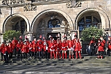 Rosenmontag 2025-03-03 016  „Just Married“ und dann Rosenmontag - Ein ungewöhnlicher Start in den Rosenmontag. Im Standesamt geben sich vor OB Sören Link Lara und Chris Loosen das Ja-Wort. Dann Prinzenwecken vor dem IntercityHotel. Im Rathaus geht es weiter mit dem Prinzenfrühstück im Ratssaal. Prinz Holger II. und Hofmarschälle erhalten den „Stern“ und gehören jetzt zum „Club der alten Herrn“. Bei  Kaiserwetter dann der Umzug durch die Stadt. Bei der After-Zug-Party ist dann Schluss, die Crew werden nach einer erfolgreichen Session verabschiedet. : DVPJ, Holger II, Phil II., Prinz Karneval, Prinz, Prinzessin Mia I., Hofmarschälle, Page, Pagen, Paginnen, HDK, Duisburg, Karneval, Helau, Tollität, Event, Session 2024, Session 2025, HDK Duisburg, Hauptausschuss, Hauptausschuss Karneval Duisburg, Duisburg ist echt